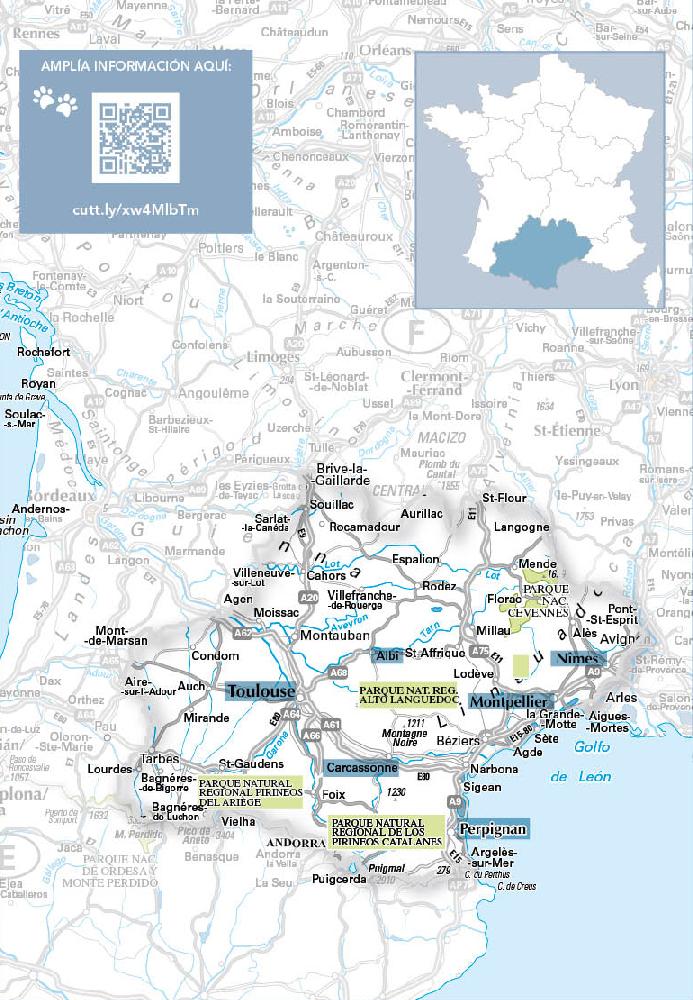 Ruta dog trip por Occitanie