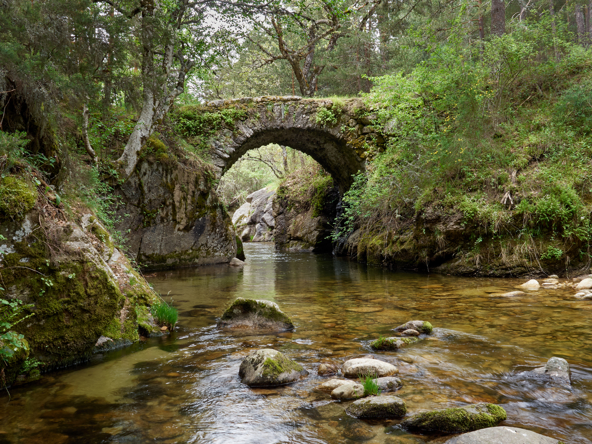 Puente de la Angostura en Rascafría, Madrid
