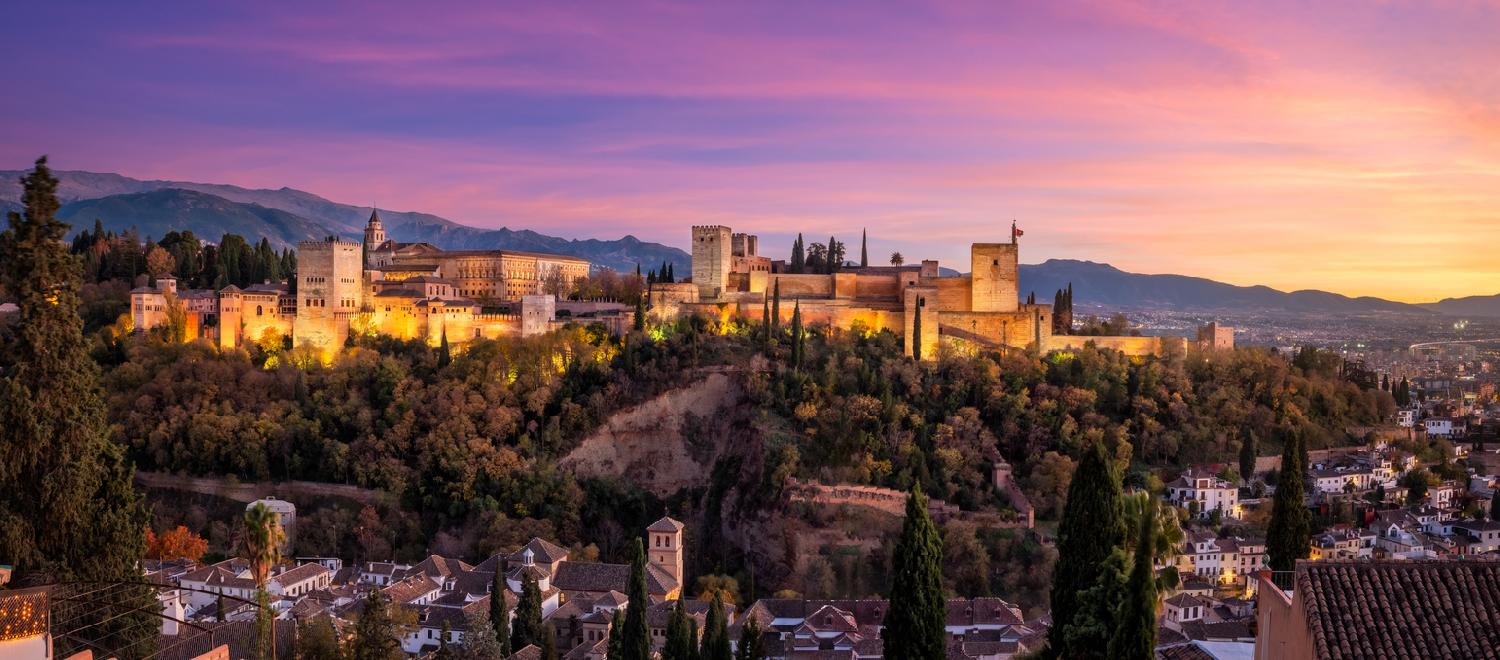 Panorámica de la Alhambra de Granada