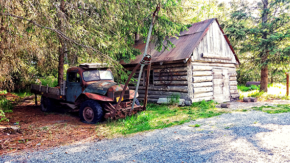 Entrada al pueblo Hope en Kenai
